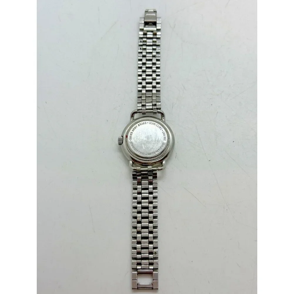Vtg Victorinox Swiss Army Women's Cavalry Field Date Quartz 31mm Watch Stainless